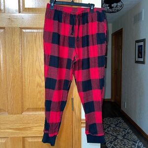 Old Navy Buffalo Plaid Flannel Jogger Pants sz M